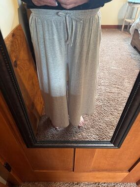 Athleta Heather Gray Elastic Waist Lounge Pants
